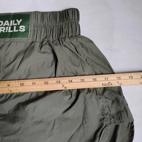 Daily Drills Shorts Small Bounce Green Pull On Lined Nylon Athletic Preppy - Picture 10 of 10